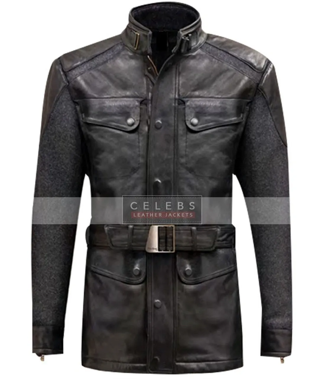 Avengers Age of Ultron Nick Fury Black Leather Jacket