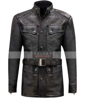 Avengers Age of Ultron Nick Fury Black Leather Jacket