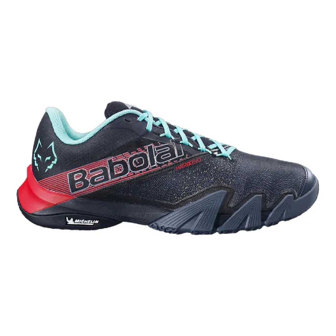 Babolat Jet Premura 2 Padel Shoes - Lebron Black/Fista Red