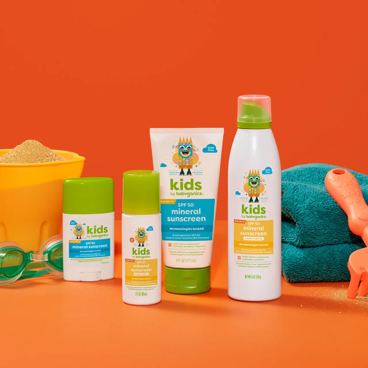 Babyganics All Mineral Kids Roll On Sunscreen SPF 50