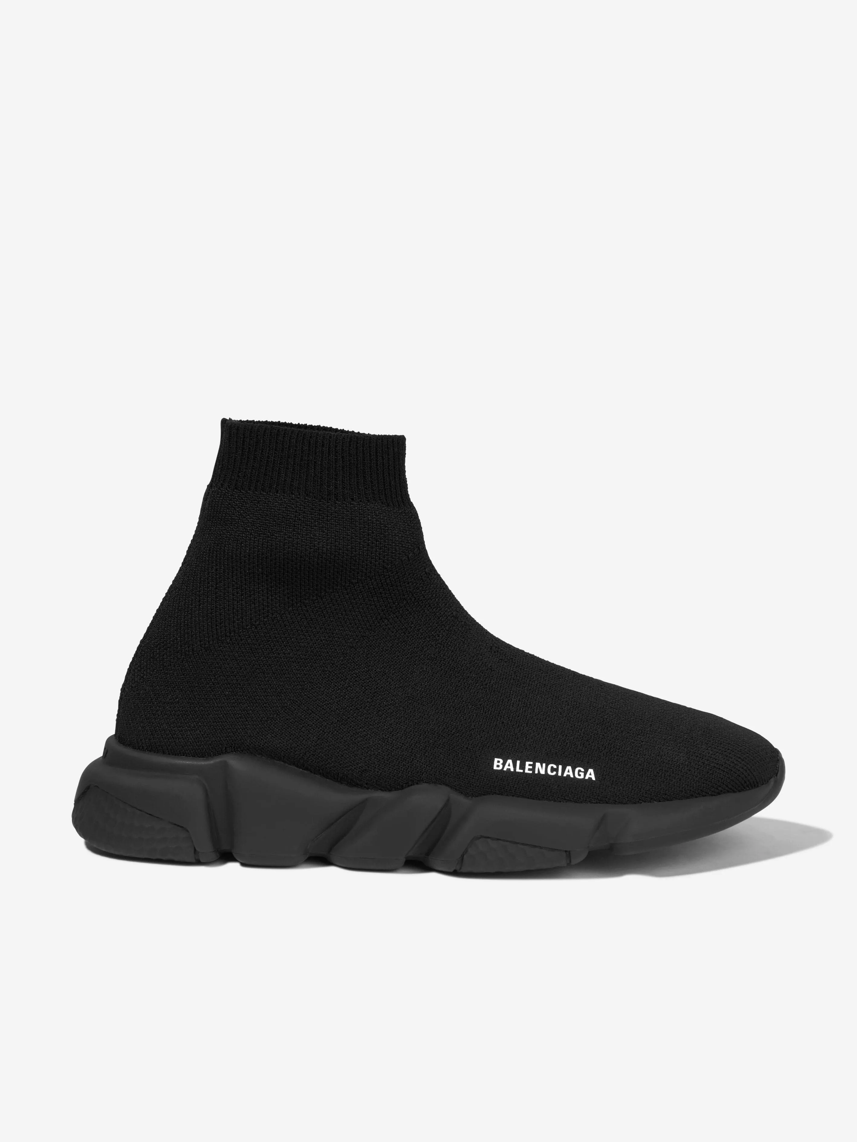 Balenciaga Kids Speed Trainers in Black