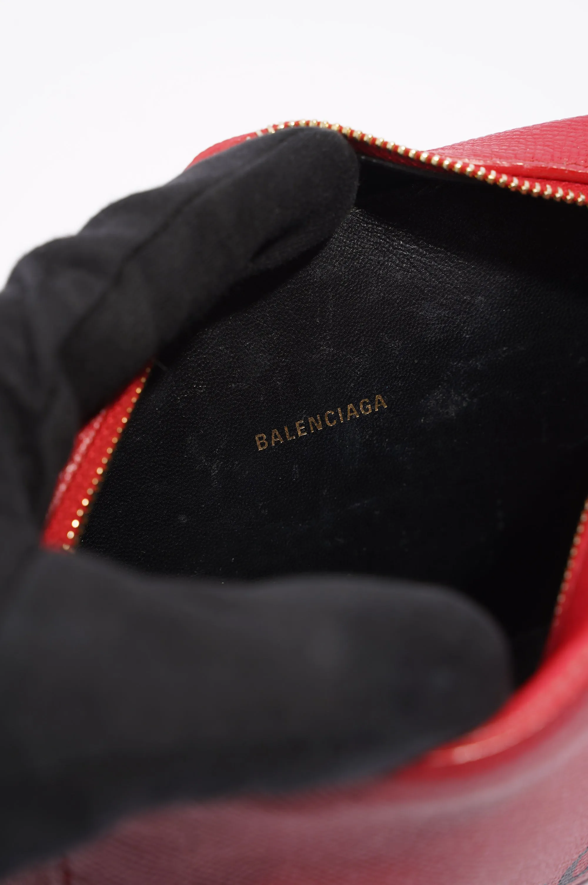 Balenciaga Womens Ville Camera Bag Red / Black