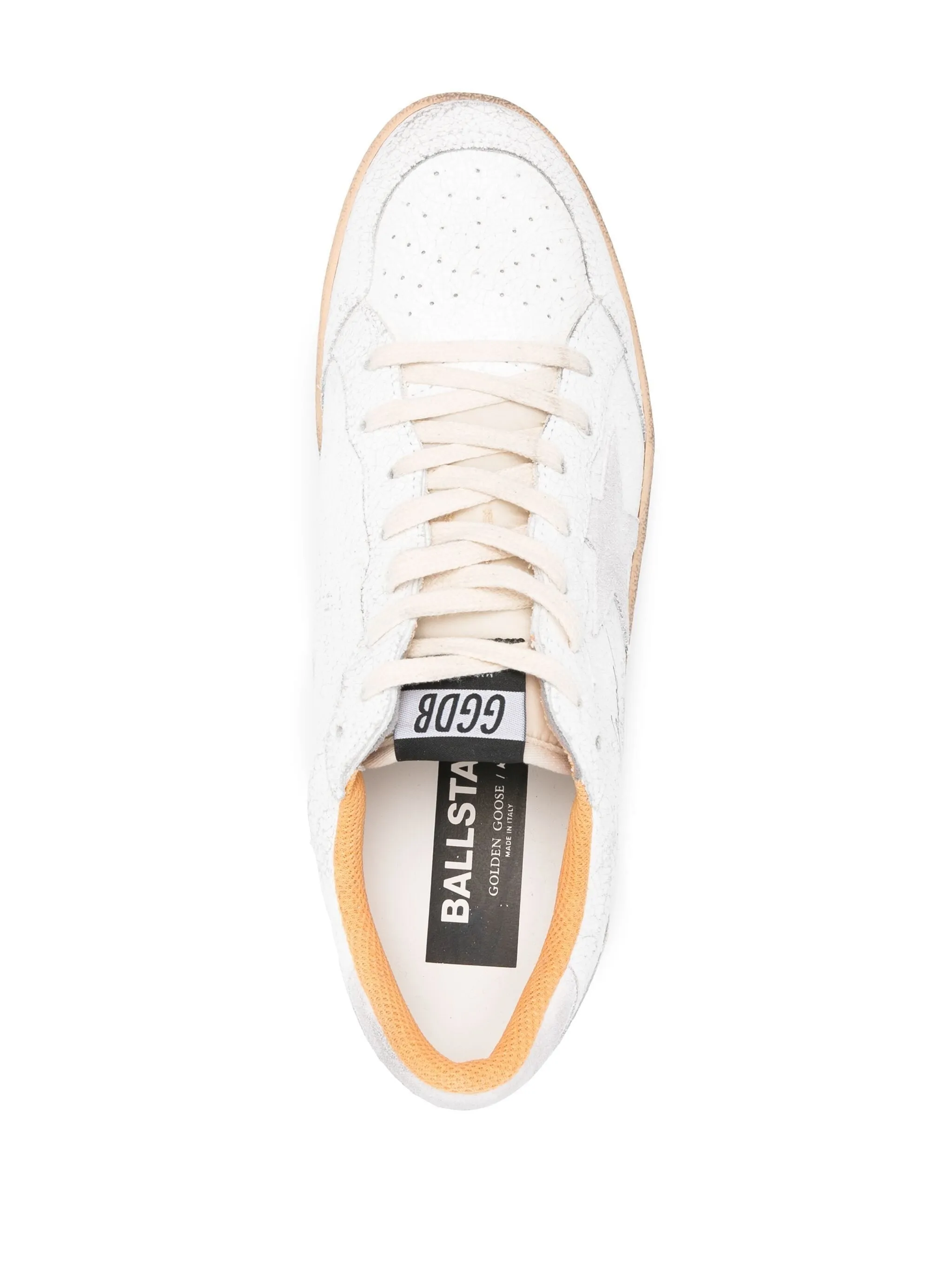 BALL STAR CRACK WISHES LEATHER SNEAKERS