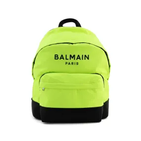 Balmain Fluo Yellow And Black Backpack For Girls