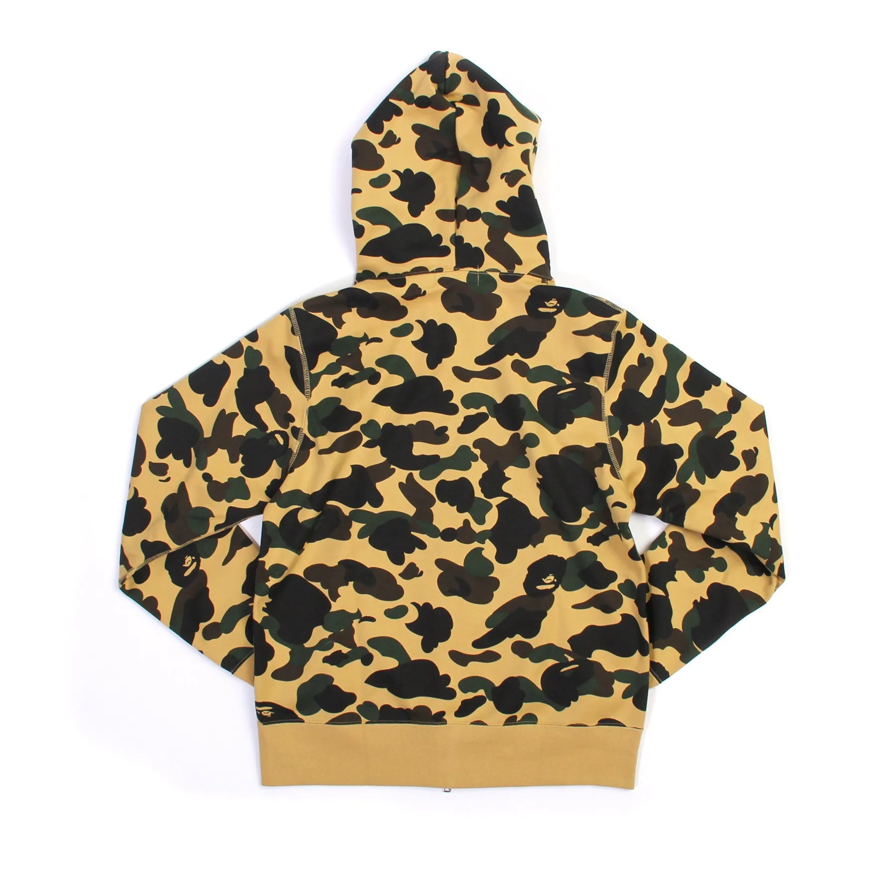 BAPE Wind Stopper 1st Camo Full Zip Hoodie (Yellow Camo)