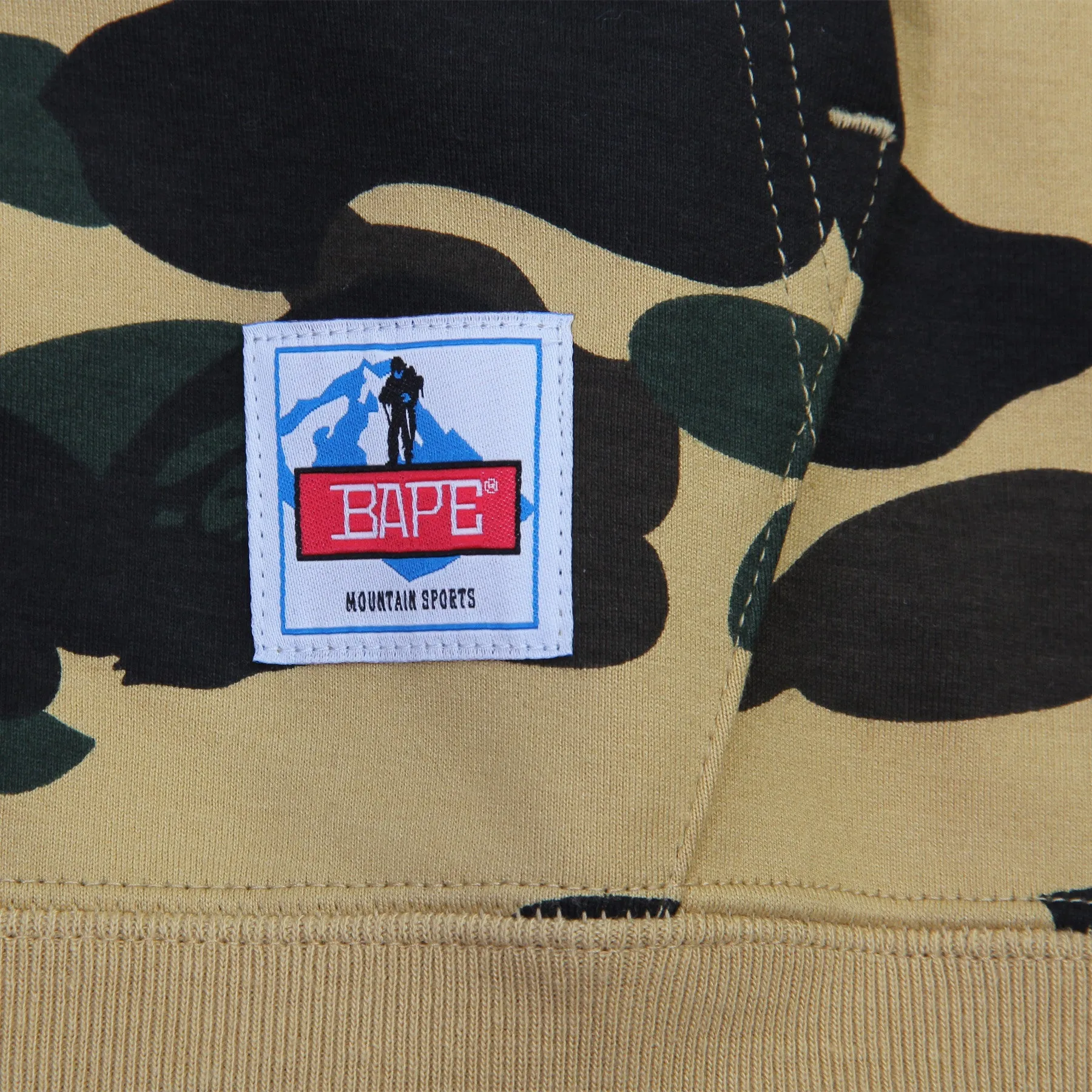 BAPE Wind Stopper 1st Camo Full Zip Hoodie (Yellow Camo)