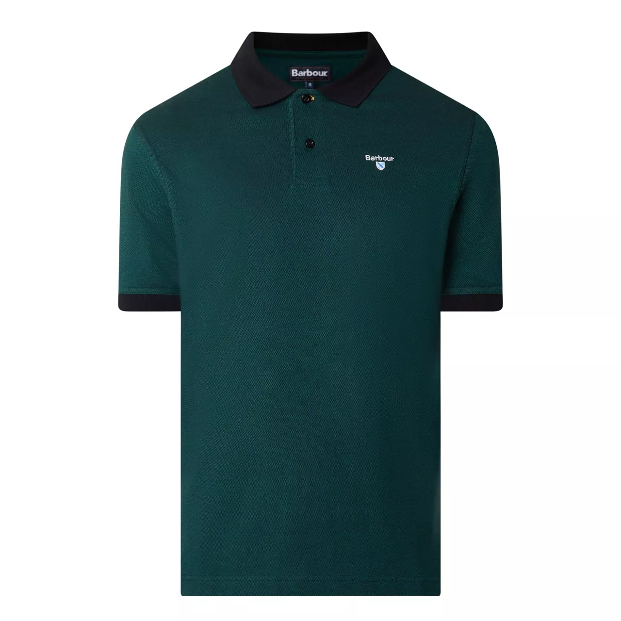 BARBOUR Logo Embroidery Polo Shirt - Green