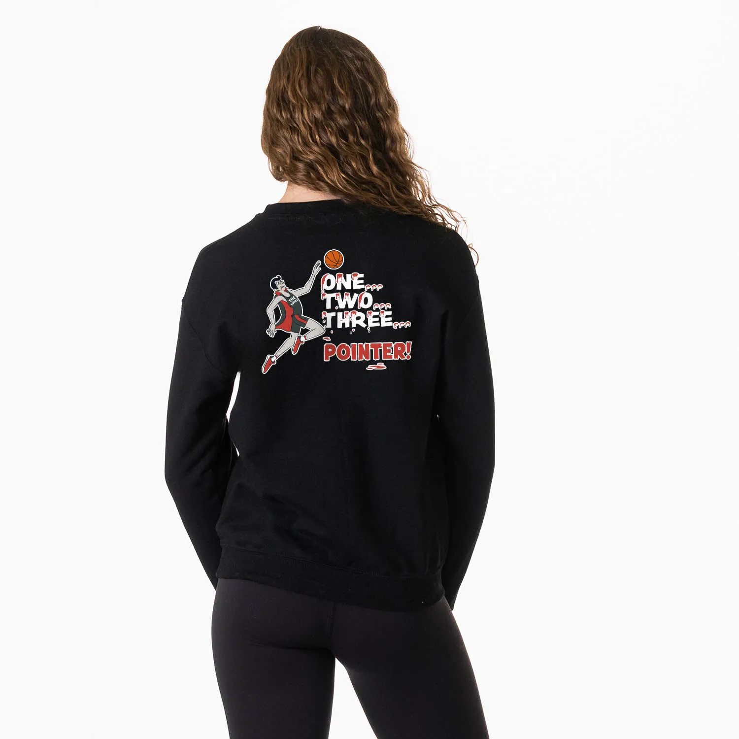 Basketball Crewneck Sweatshirt - The Count (Back Design) 