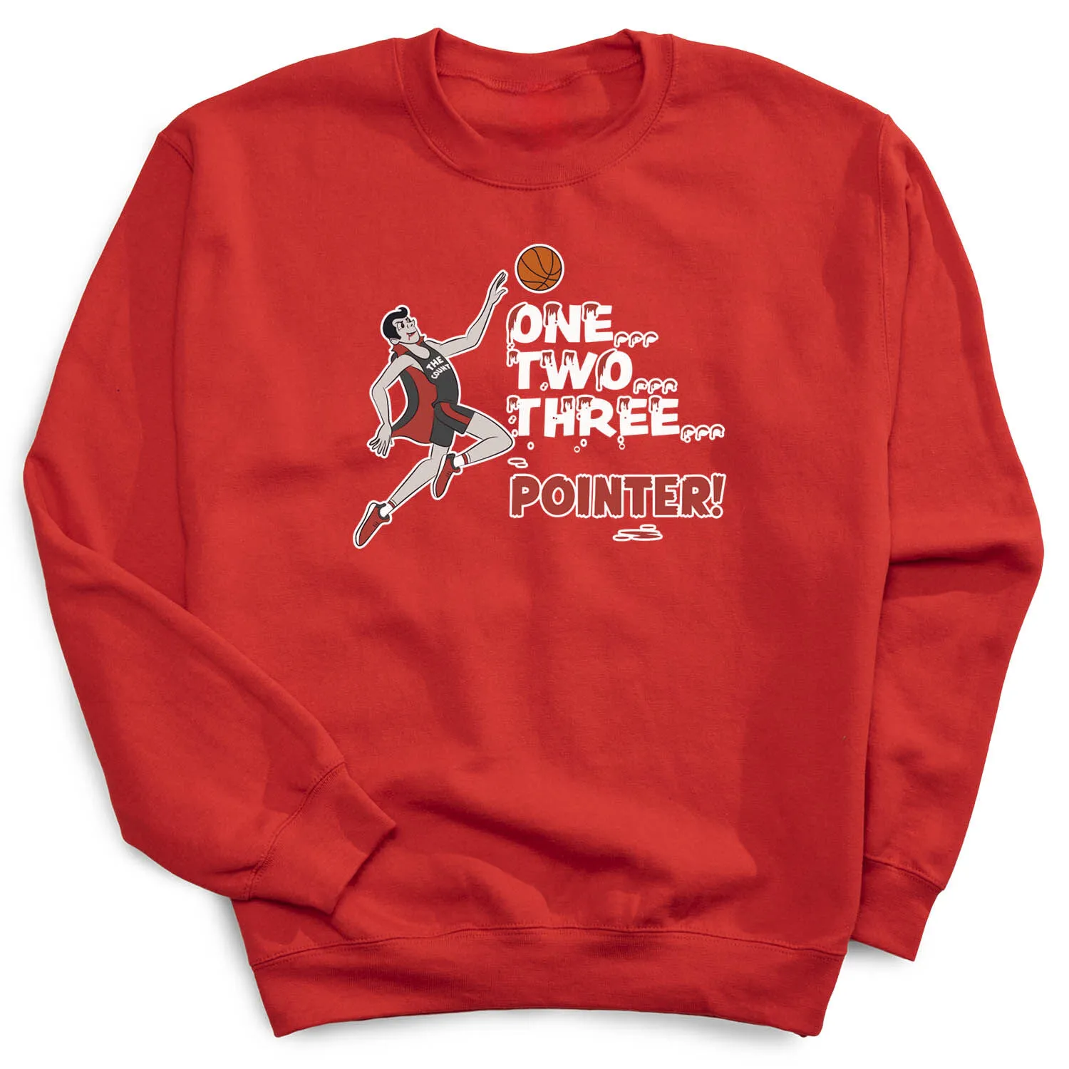 Basketball Crewneck Sweatshirt - The Count 