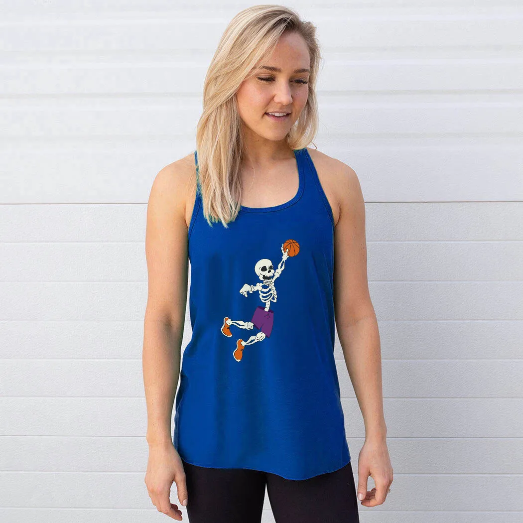  Basketball Flowy Racerback Tank Top - Bones Baller 