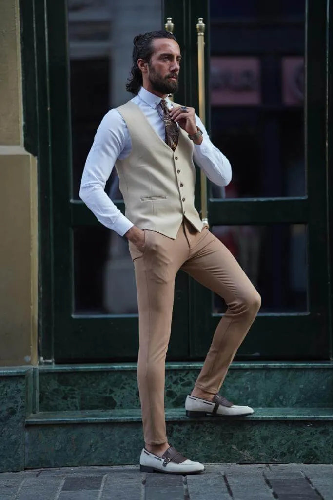 Beige Waistcoat