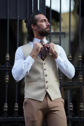 Beige Waistcoat