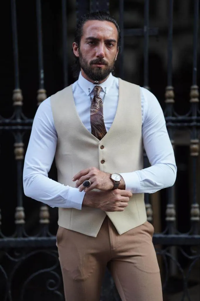 Beige Waistcoat