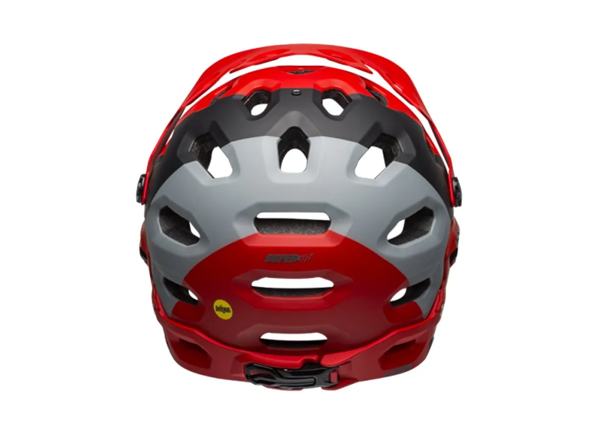 Bell Super 3R MIPS Full Face Helmet - Matt Crimson-Black - 2019