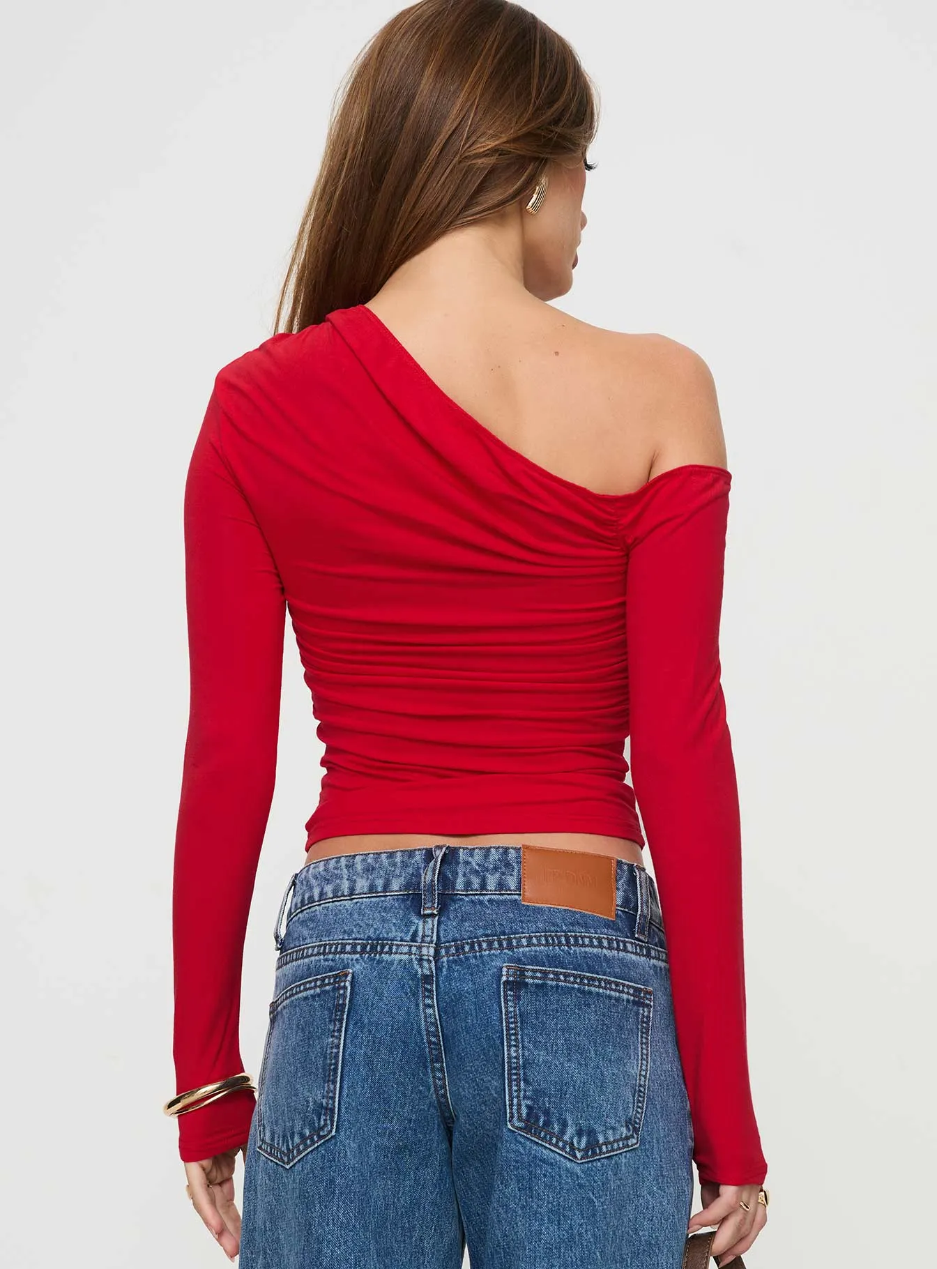 Beller Long Sleeve Top Red