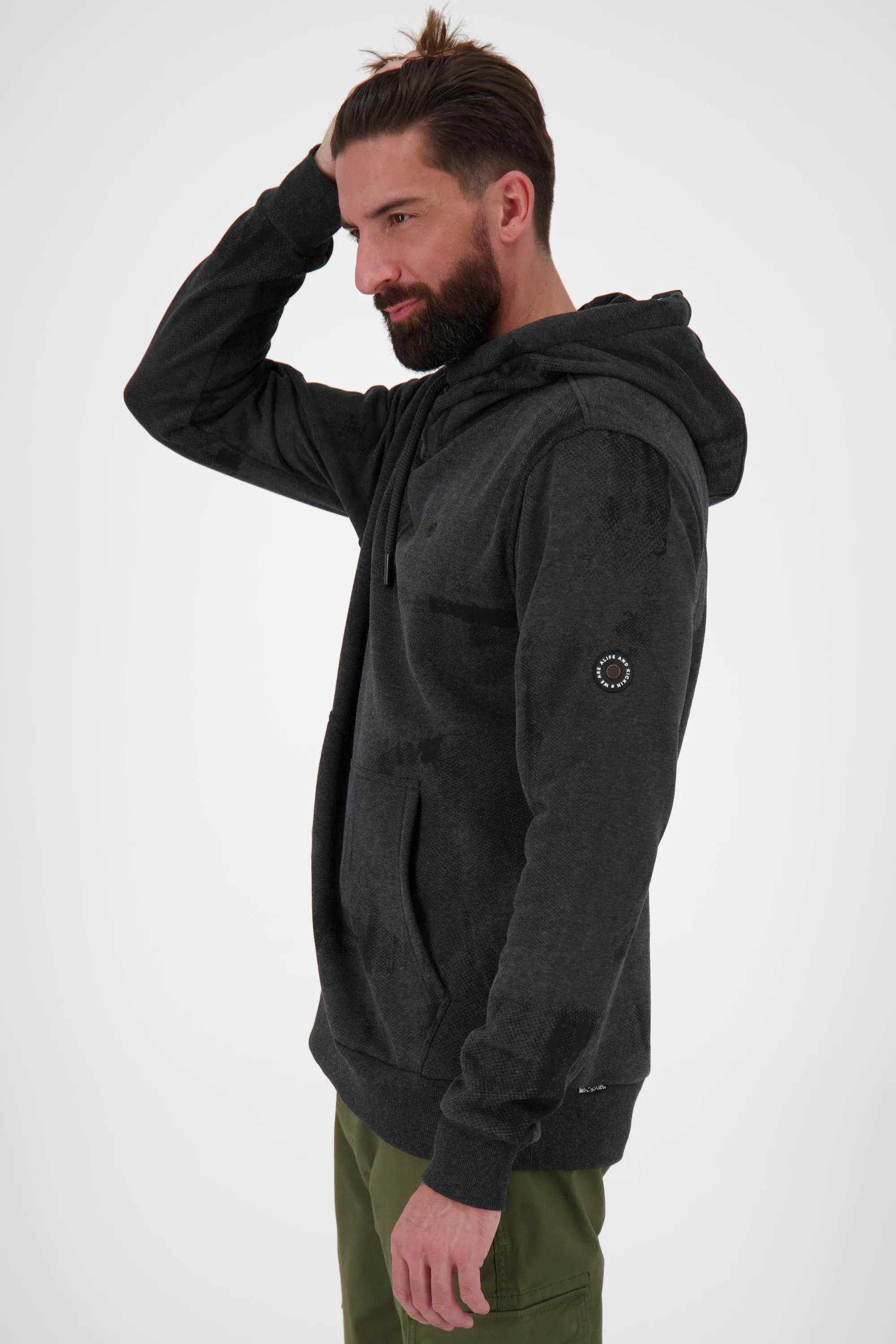 Bequemer Komfort mit dem JohnsonAK B Hoodie für Herren Schwarz