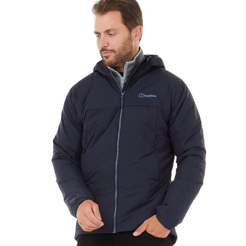 Berghaus Mens Tangra Hydroloft Insulated Hooded Jacket Dark Blue/Dark Blue