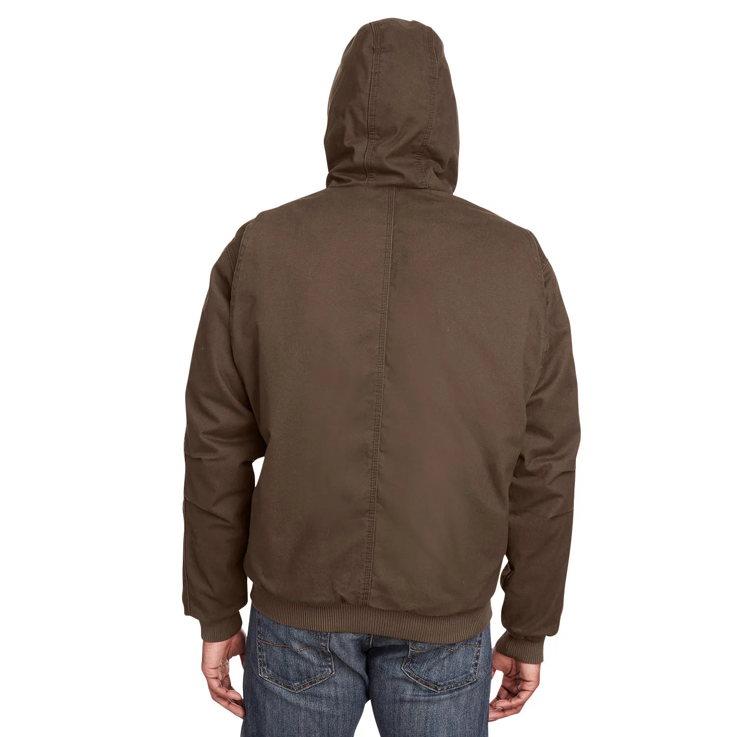 Berne HJ375 Highland Washed Cotton Duck Hooded Jacket - Bark