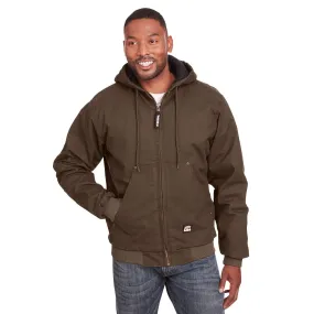 Berne HJ375 Highland Washed Cotton Duck Hooded Jacket - Bark