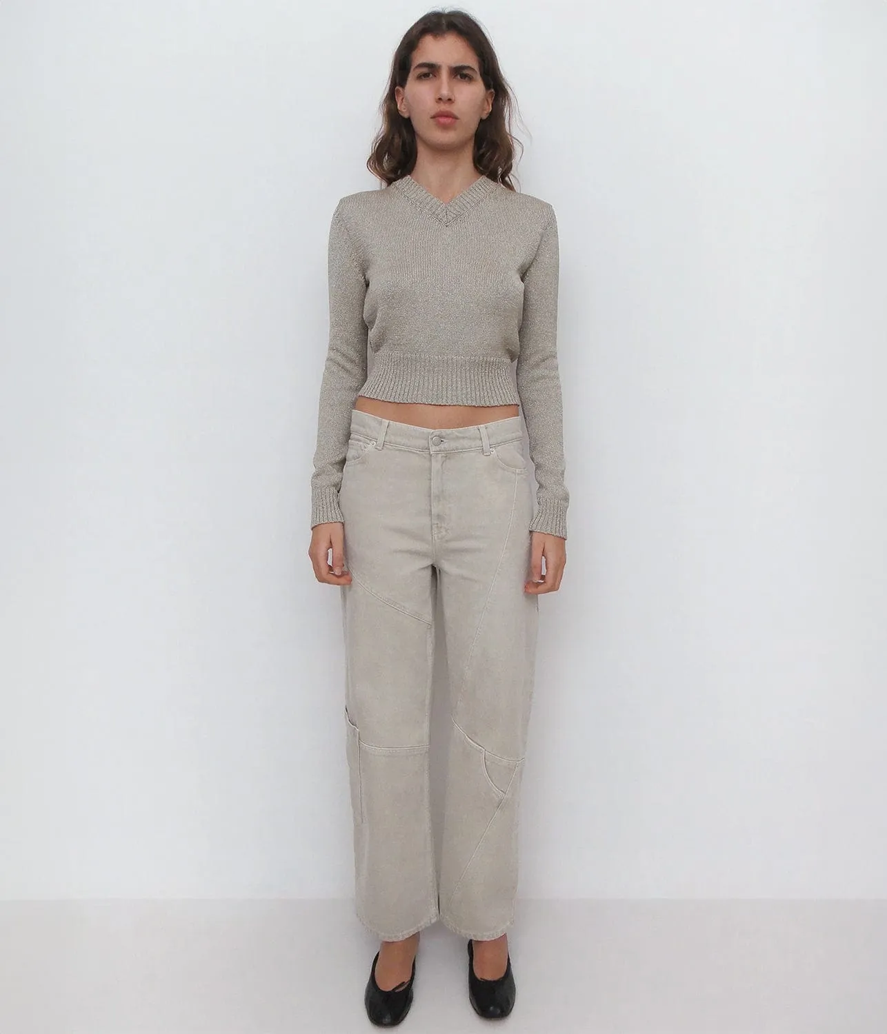 BEVERLY TROUSERS- ECRU