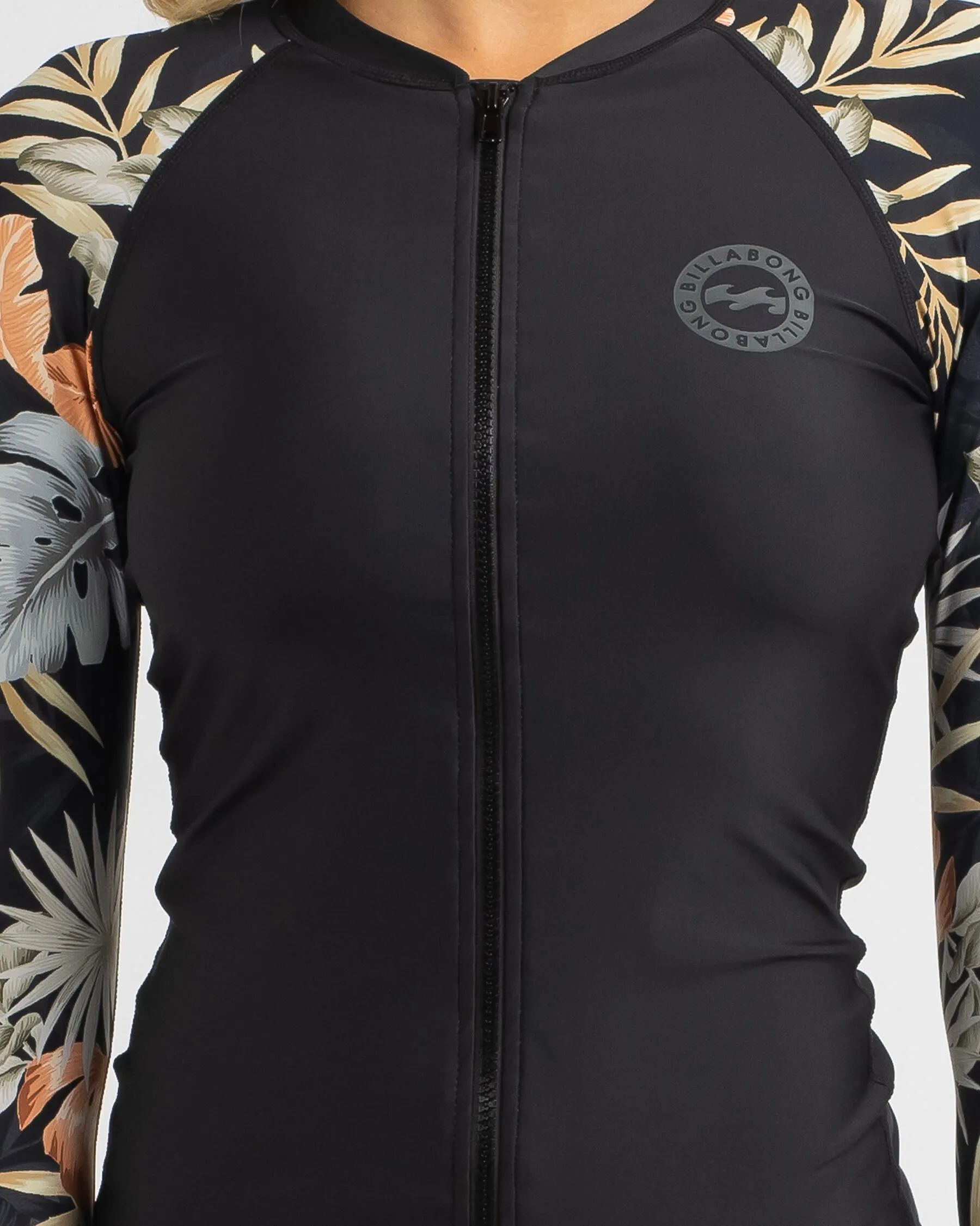 Billabong My Babylon Zip Thru Long Sleeve Rash Vest