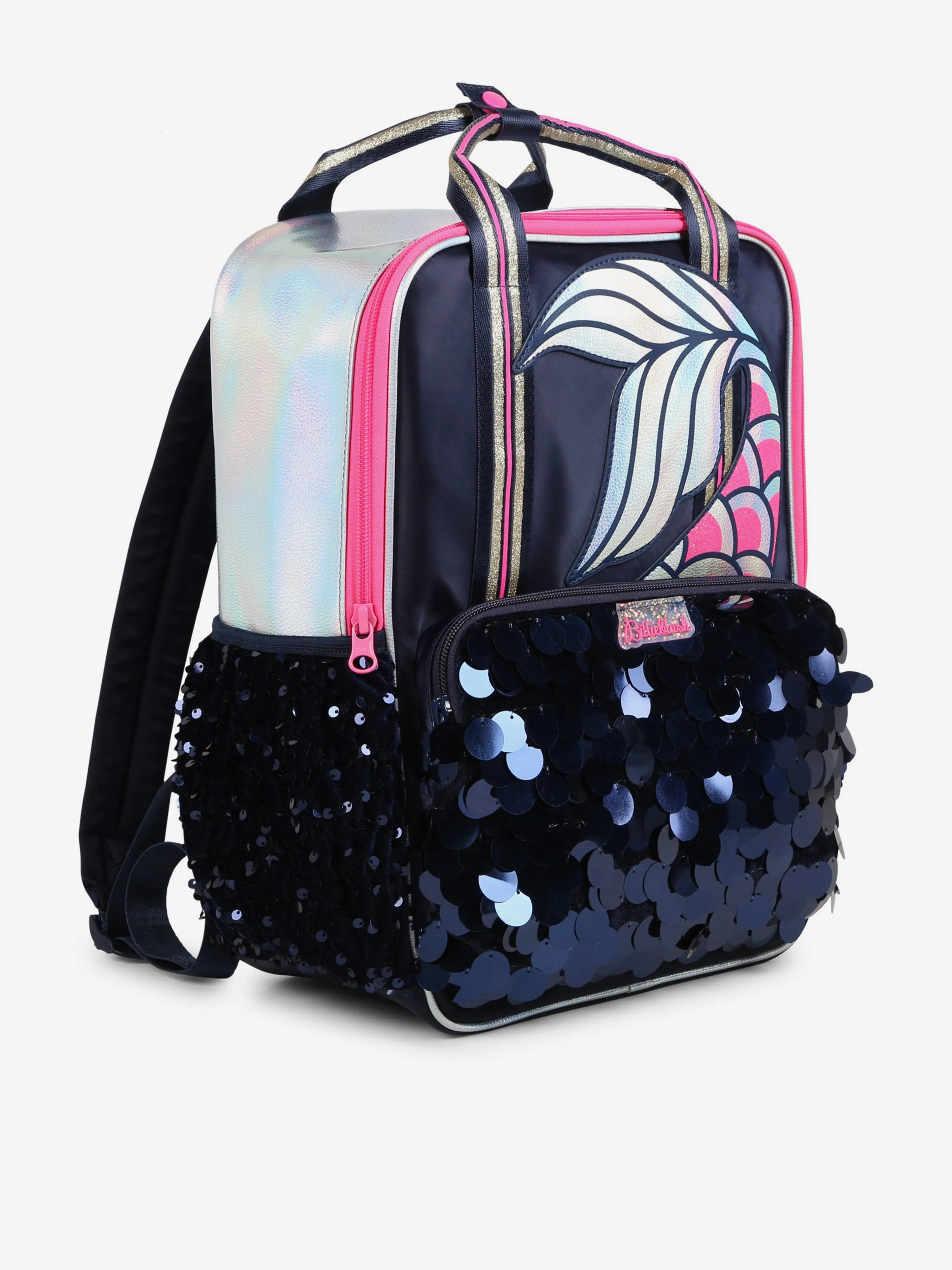 Billieblush Girls Sequin Mermaid Backpack in Navy (34cm)