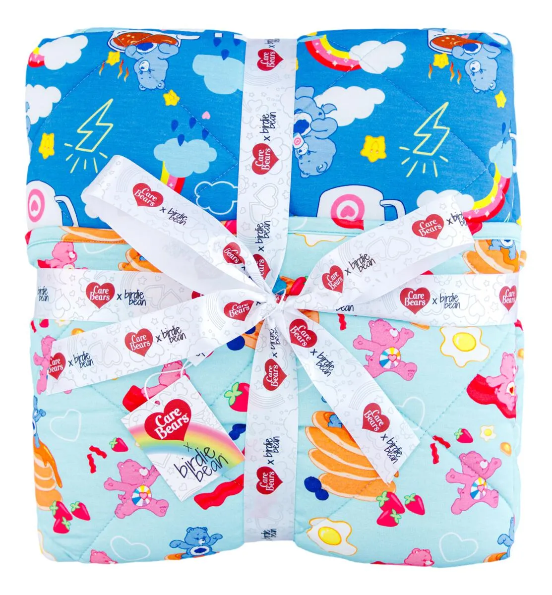 Birdie Bean Care Bears Breakfast Bears and Grumpy Coffee Bamboo Viscose Toddler Birdie Quilt