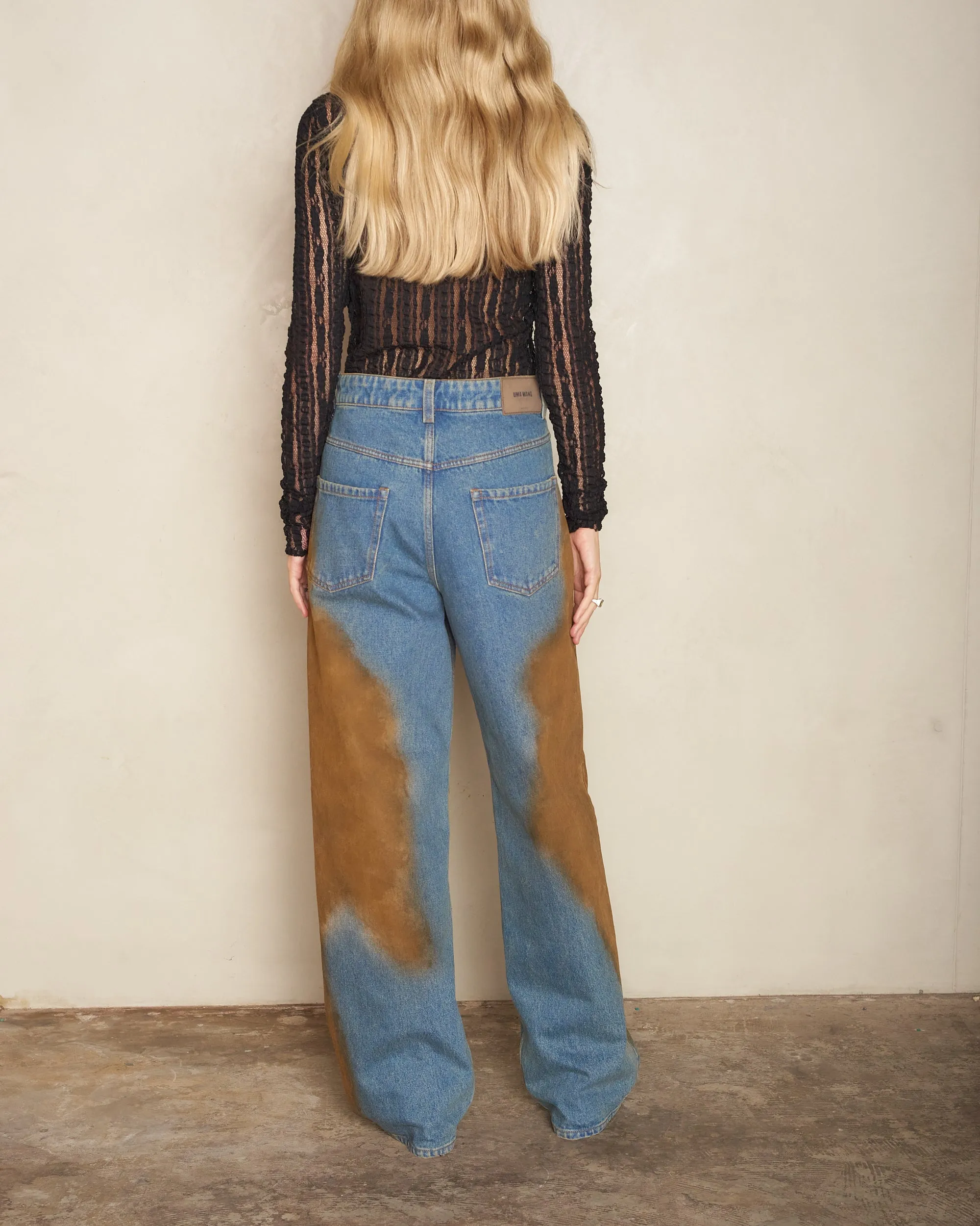 Blue and Brown Phyllis Jeans