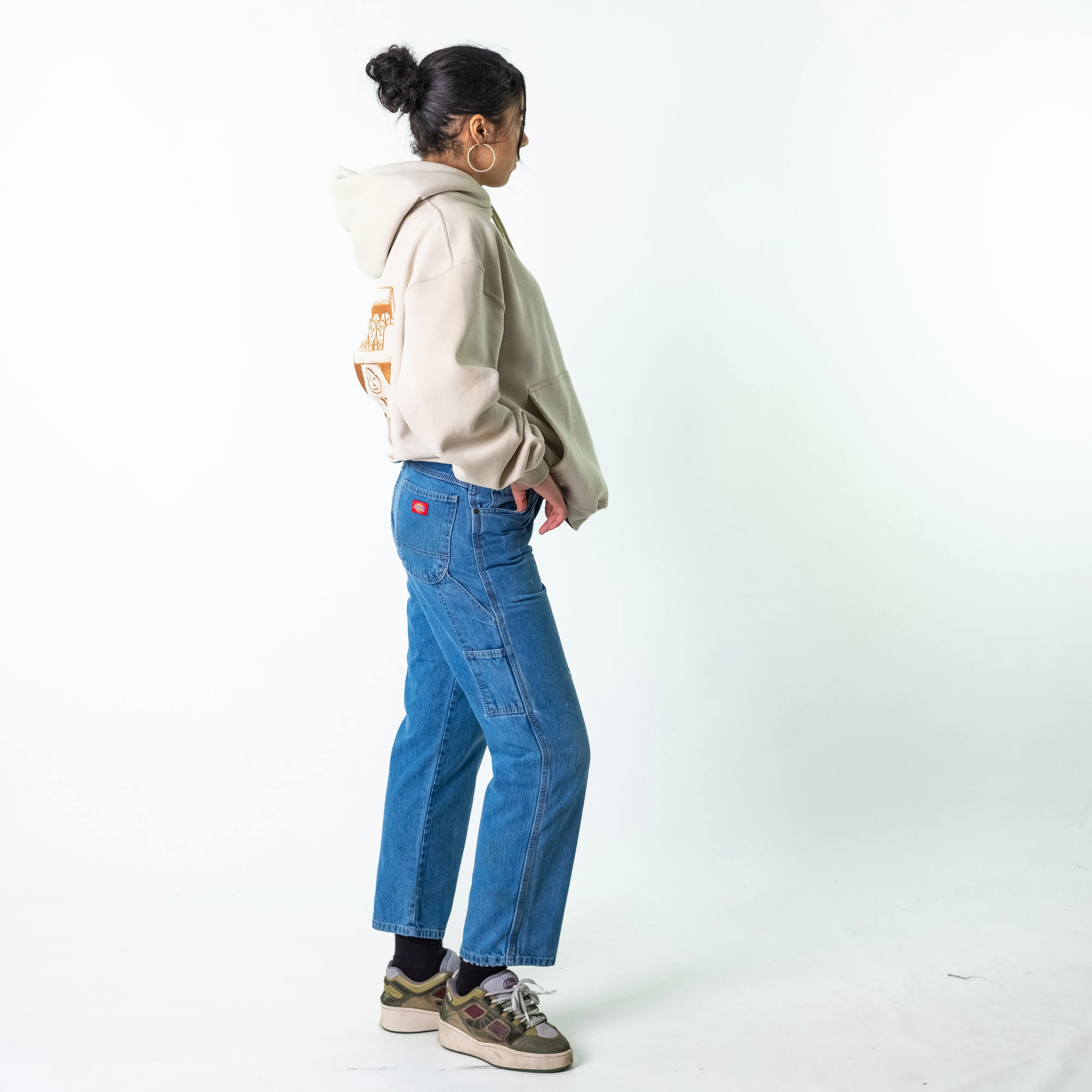 Blue Denim 90s Dickies  Cargo Skater Trousers Pants Jeans (30x30)