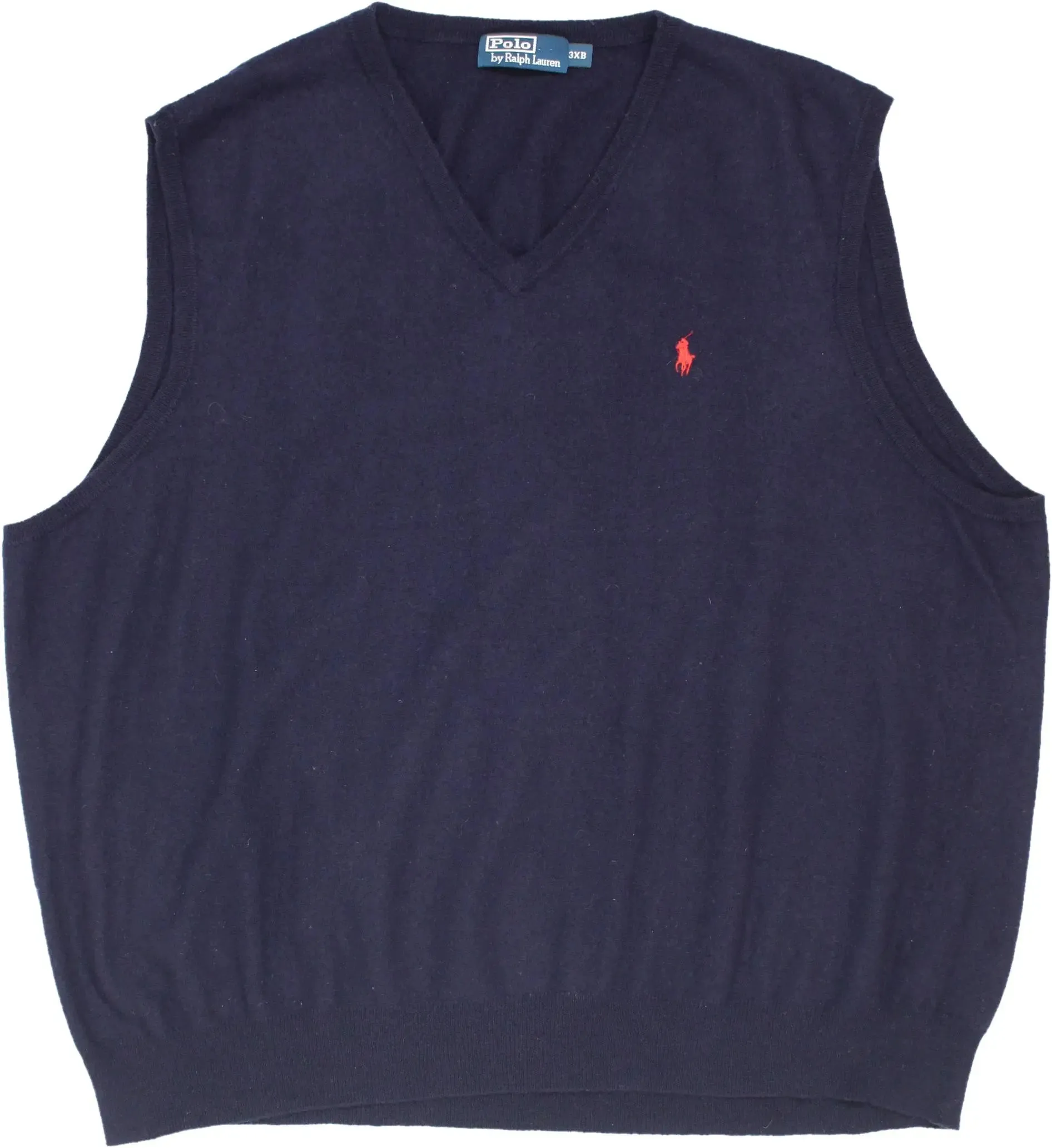 Blue Knitted Vest by Ralph Lauren | ThriftTale