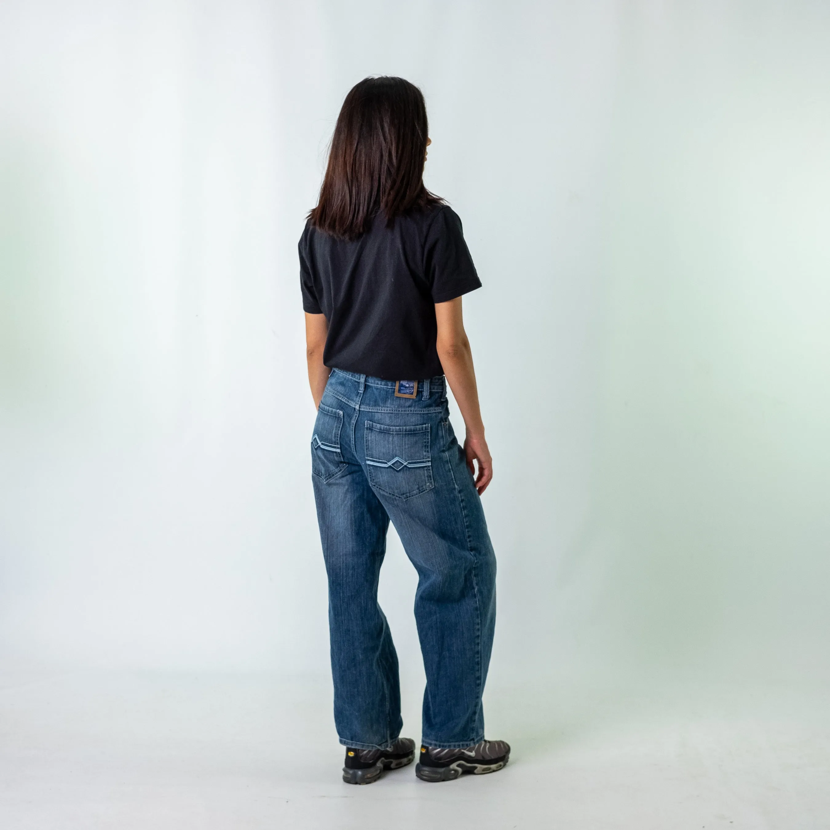 Blue y2ks Paco Denim Hip Hop Jeans Baggy Pants (32x30)