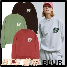 BLUR 1.0  |Unisex Street Style Logo Hoodies & Sweatshirts