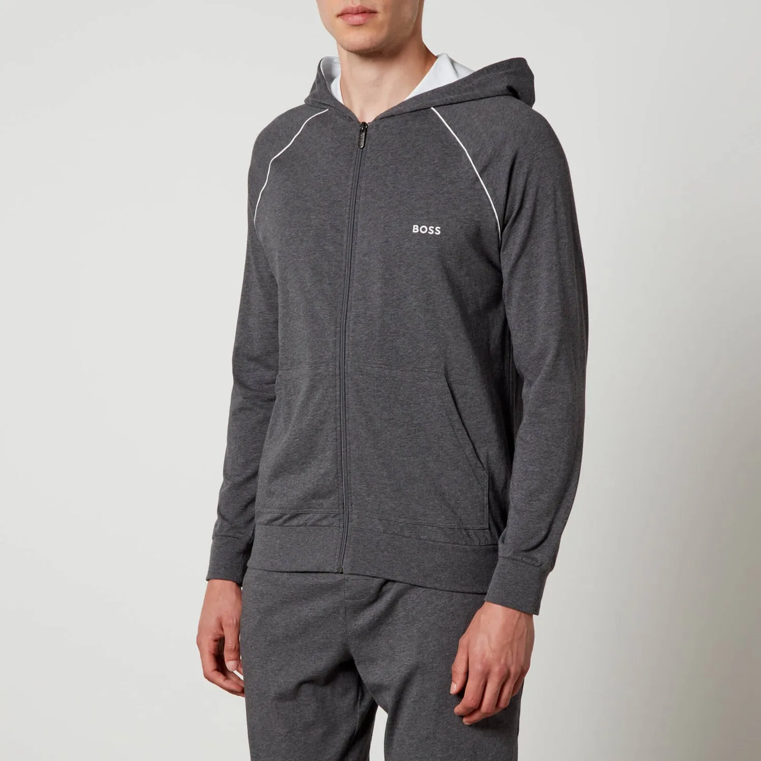 BOSS Bodywear Mix & Match Cotton-Blend Jersey Hoodie