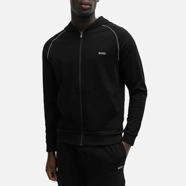 BOSS Bodywear Mix & Match Cotton-Blend Zipped Hoodie