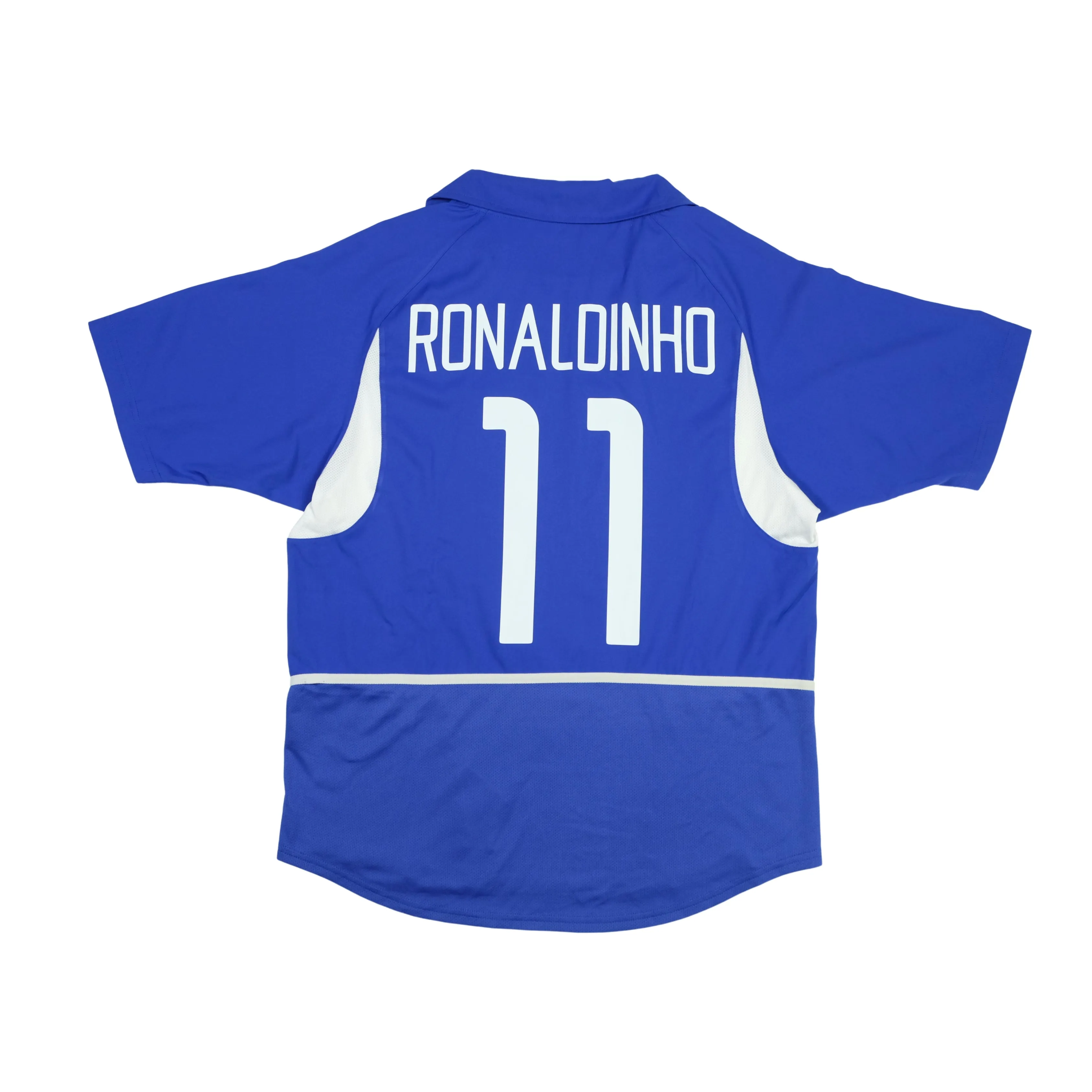 Brazil Ronaldinho 11 Nike Away Football Shirt 2002 Medium