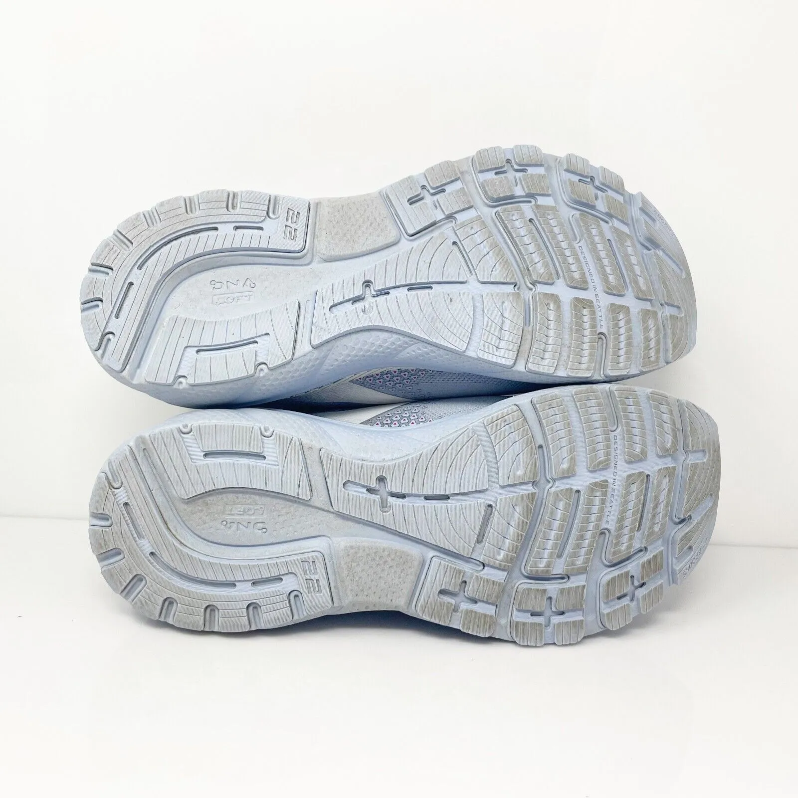 Brooks Womens Adrenaline GTS 22 1203531B427 Blue Running Shoes Sneakers Sz 11.5B