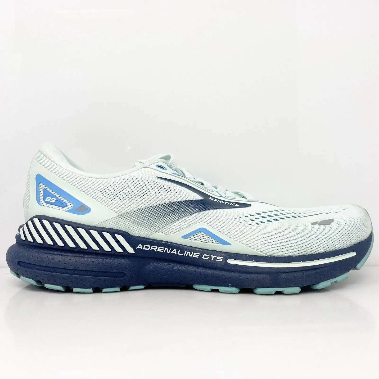 Brooks Womens Adrenaline GTS 23 1203811B471 Blue Running Shoes Sneakers Sz 9.5 B