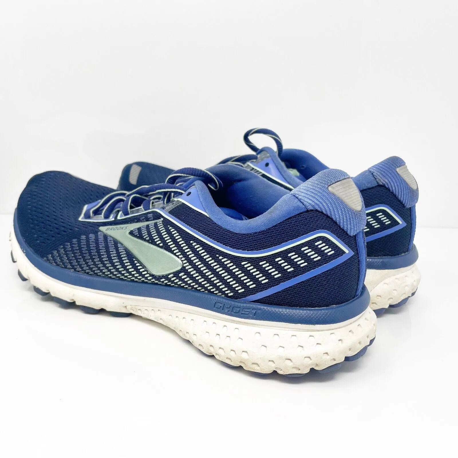 Brooks Womens Ghost 12 1203051B413 Blue Running Shoes Sneakers Size 9.5 B