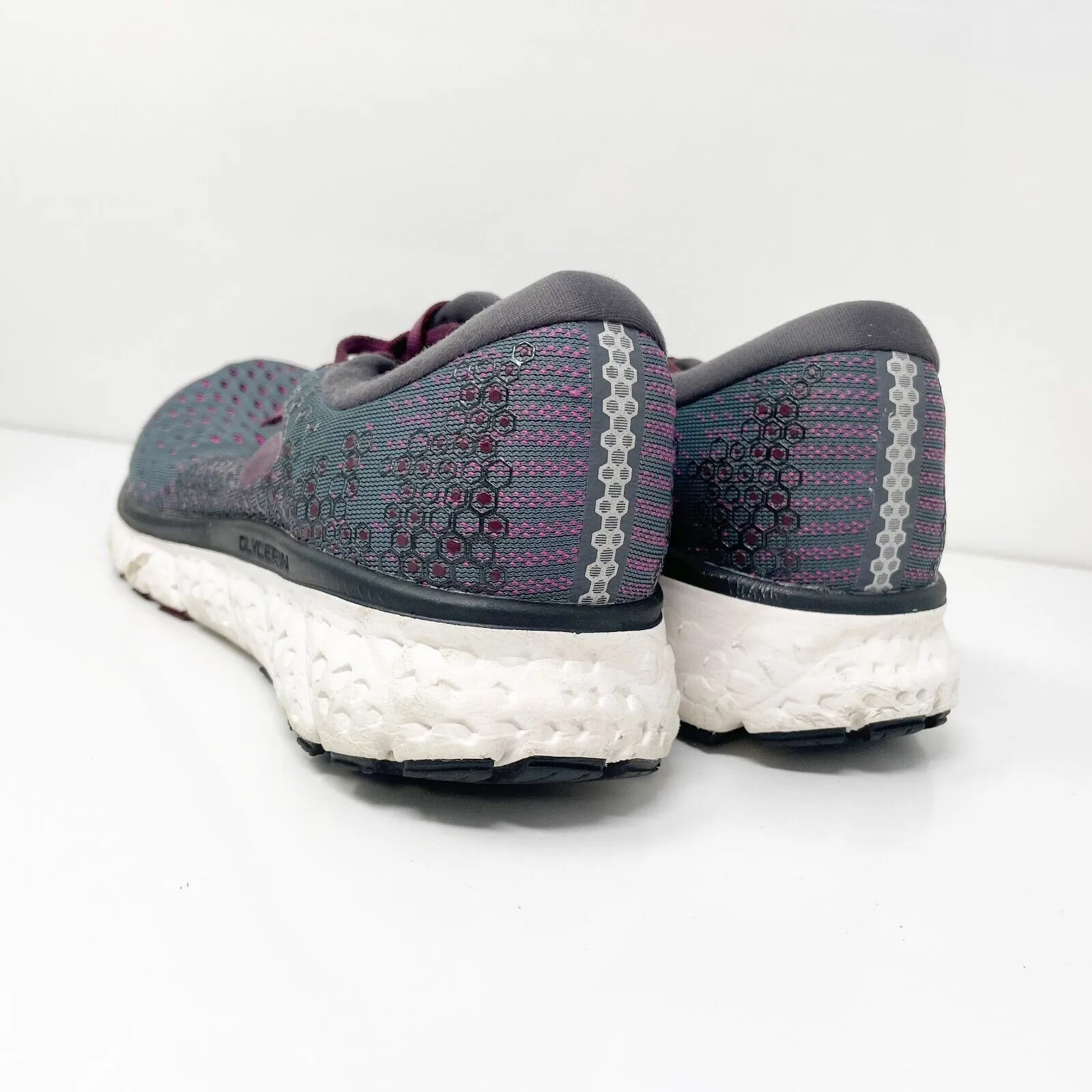 Brooks Womens Glycerin 17 1202831B081 Gray Running Shoes Sneakers Size 11 B