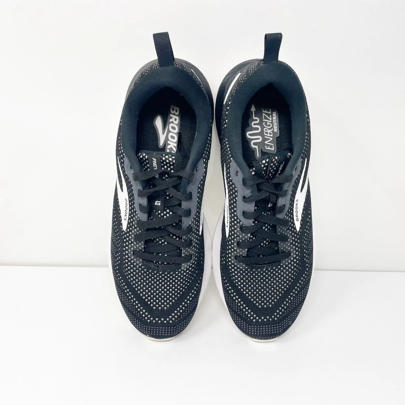 Brooks Womens Revel 6 1203861B012 Black Running Shoes Sneakers Size 8.5 B