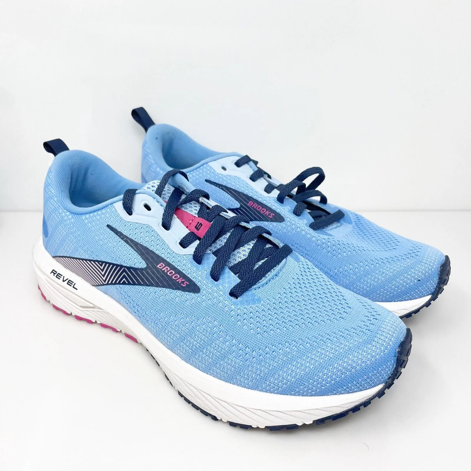 Brooks Womens Revel 6 1203861B474 Blue Running Shoes Sneakers Size 9.5 B