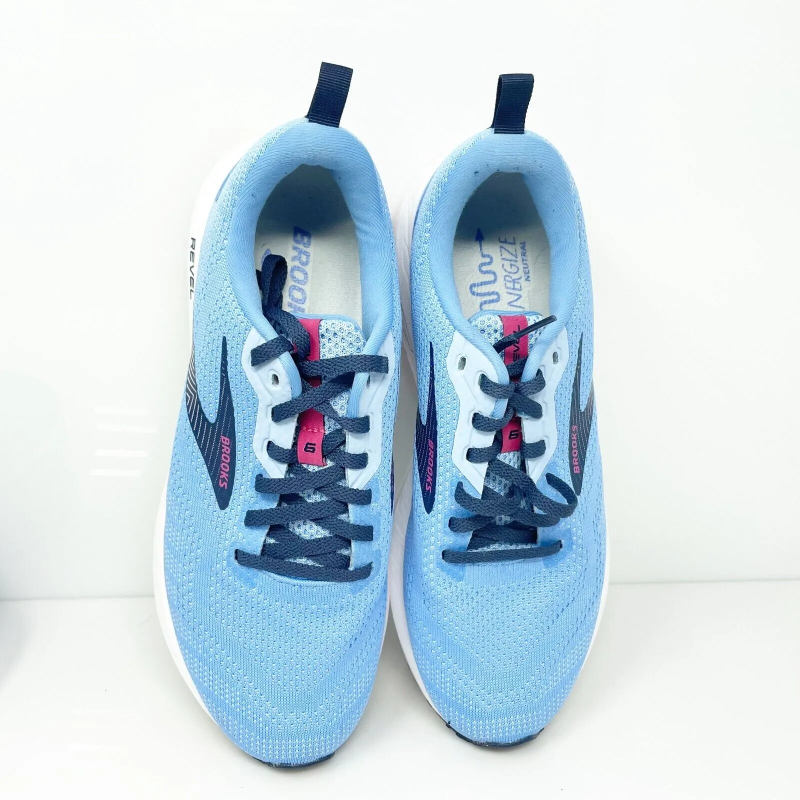 Brooks Womens Revel 6 1203861B474 Blue Running Shoes Sneakers Size 9.5 B