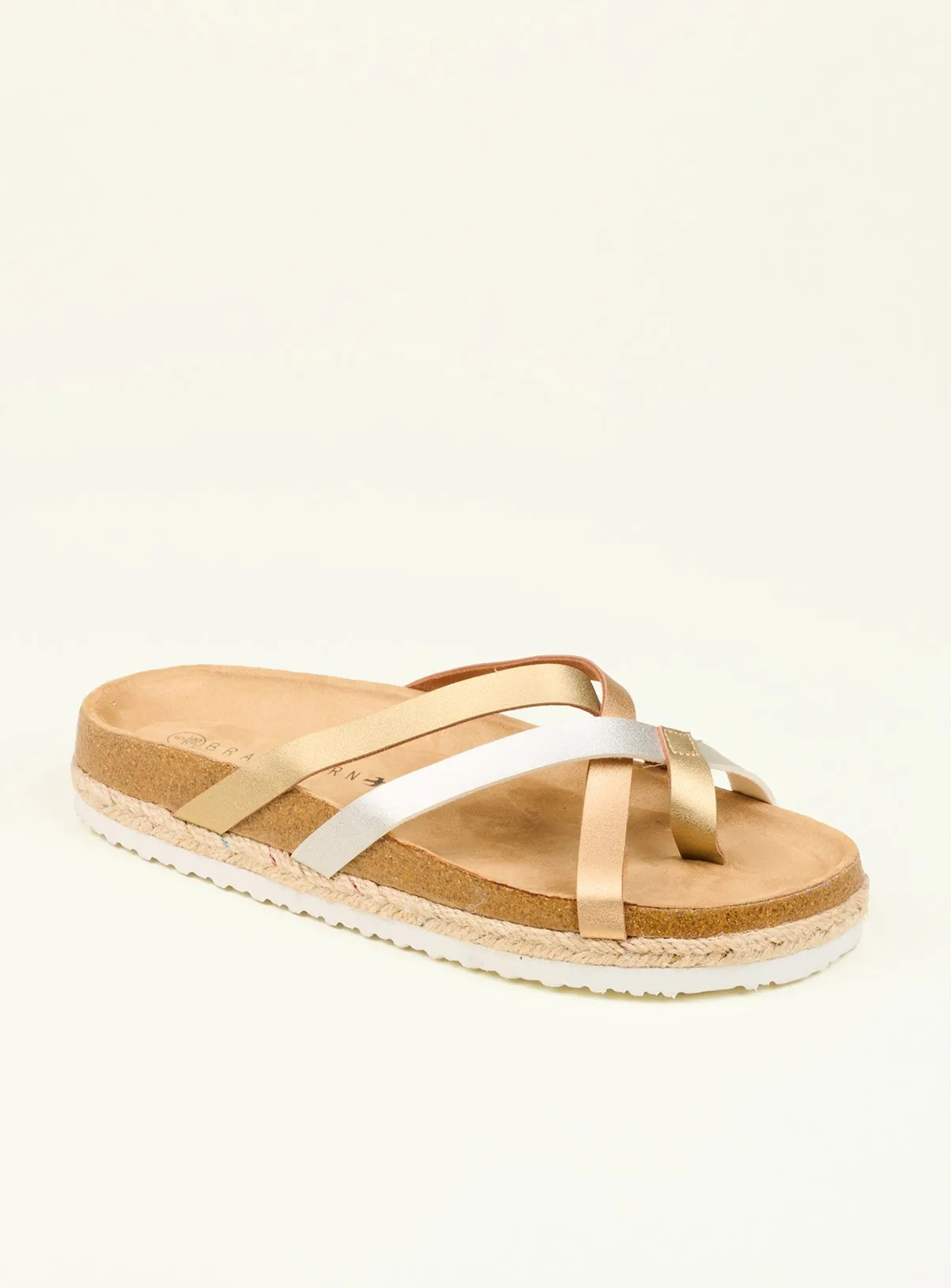 Buy BRAKEBURN Metallic Multi Strap Sandal 6 | Sandals | Tu