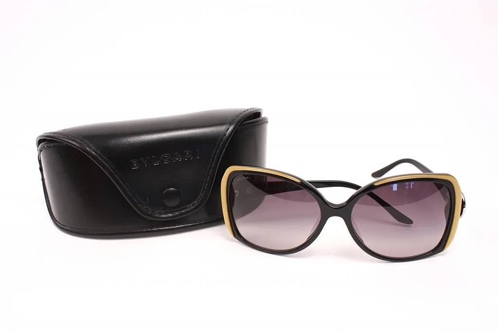 BVLGARI Black & Gold Sunglasses