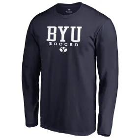 BYU Cougars Navy True Sport Soccer Long Sleeve T-Shirt