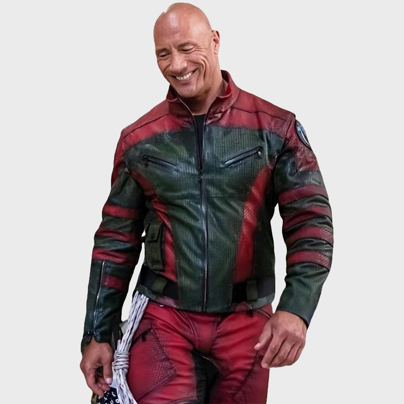 Callum Drift Red One Dwayne Johnson Leather Jacket - Danezon