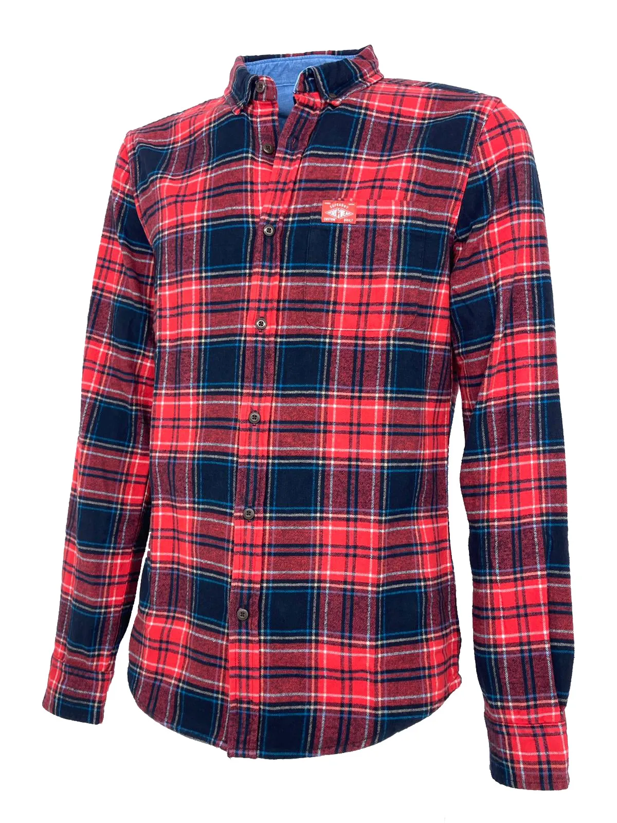 CAMICIA UOMO FANTASIA TARTAN 100% COTONE