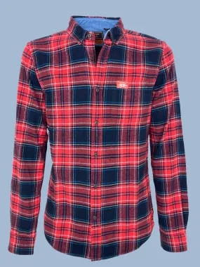 CAMICIA UOMO FANTASIA TARTAN 100% COTONE