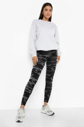 Camo Fleece Back Super Soft Leggings