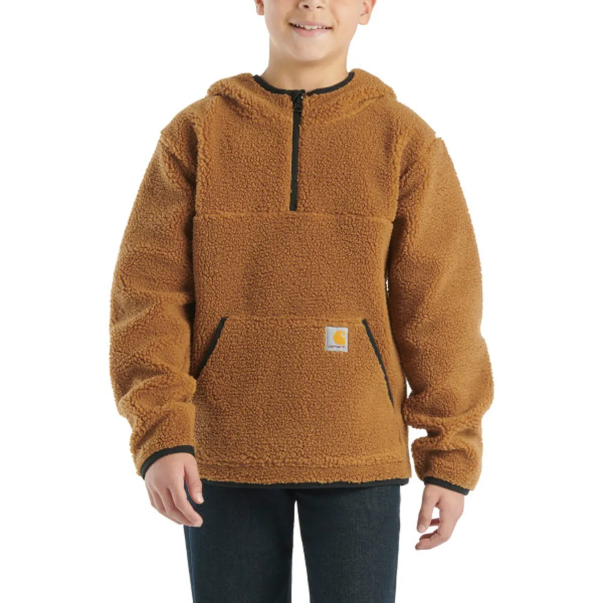 Carhartt Boy's Long Sleeve 1/2 Zip Hoodie